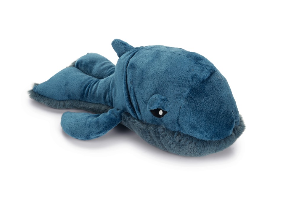 Beeztees Pluche hondenspeeltje Walvis Ivan Blauw 34 cm