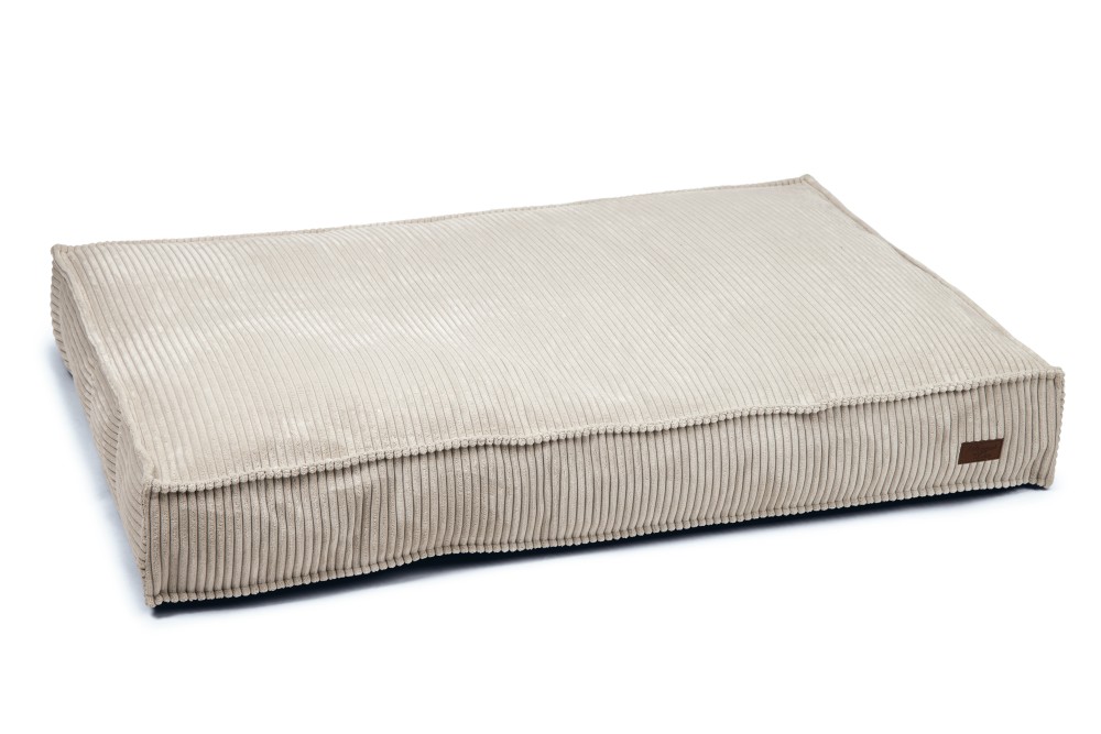Designed by Lotte hondenkussen Ribbed Lichtgrijs 120 x 80 cm