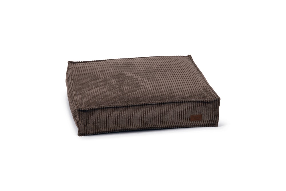 Designed by Lotte hondenkussen Ribbed Bruin 70 x 55 cm