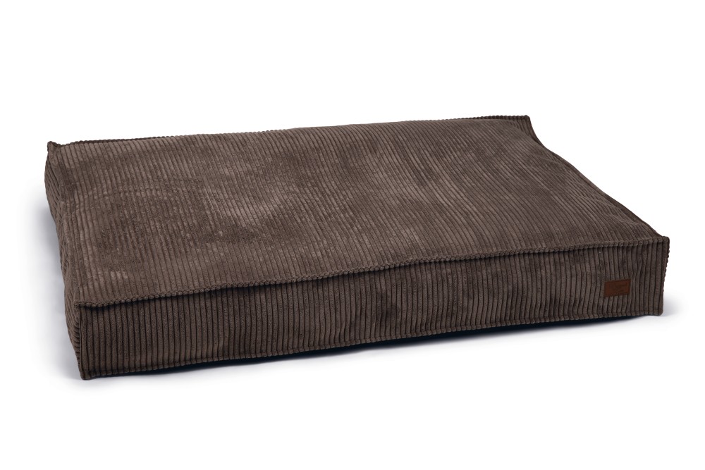 Designed by Lotte hondenkussen Ribbed Bruin 120 x 80 cm