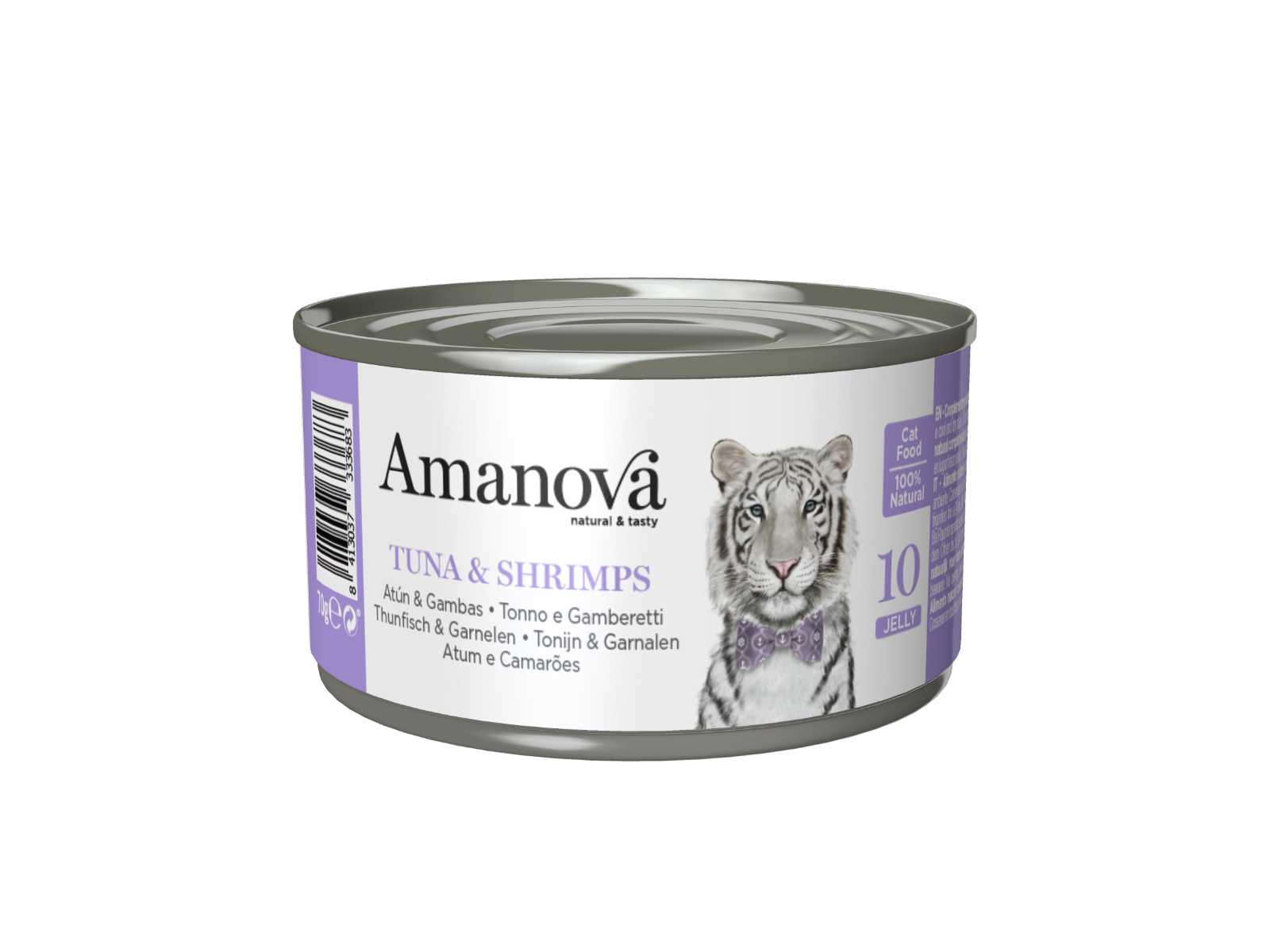 Amanova Cat Adult Tuna&Shrimps in Gelatine Can 70 gram