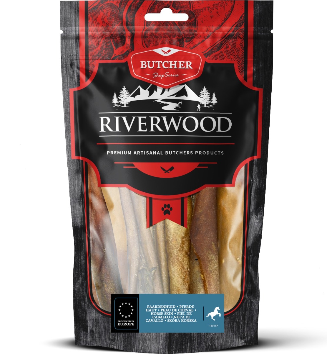 Riverwood hondensnack Butchers Horse Hide 150 gram