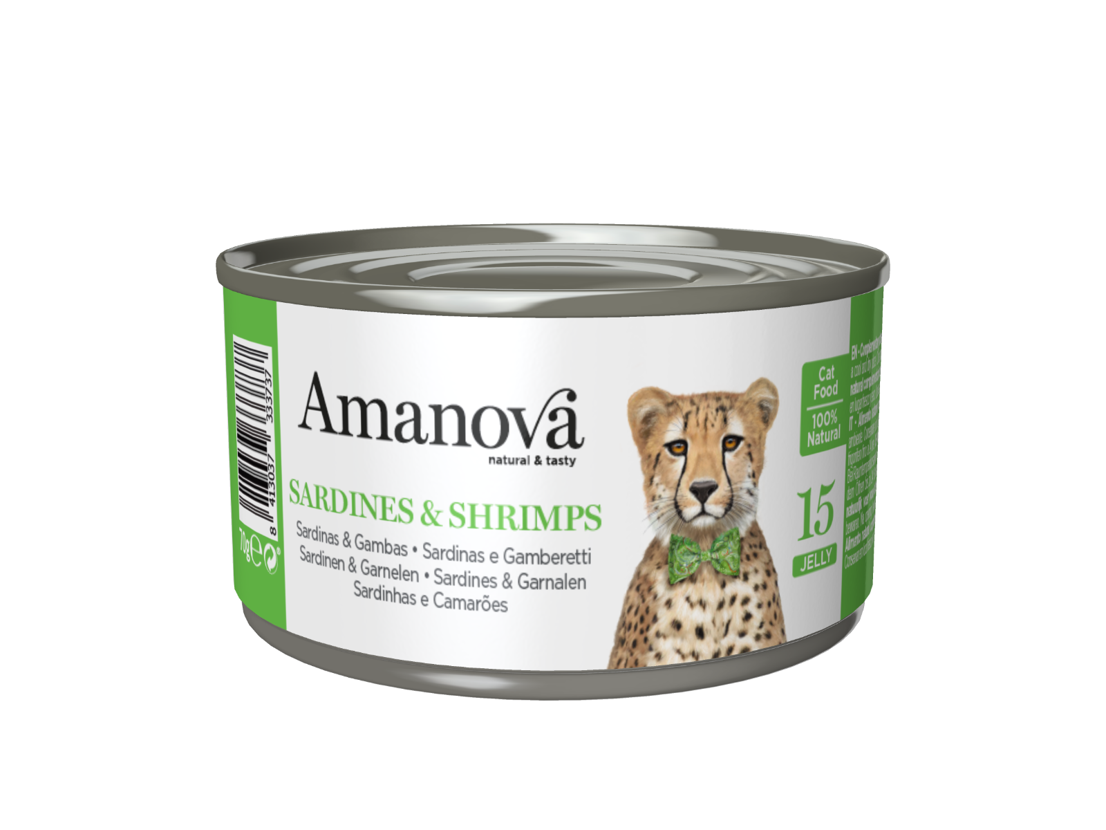 Amanova Cat Adult Sardine&Shrimps Can 70 gram