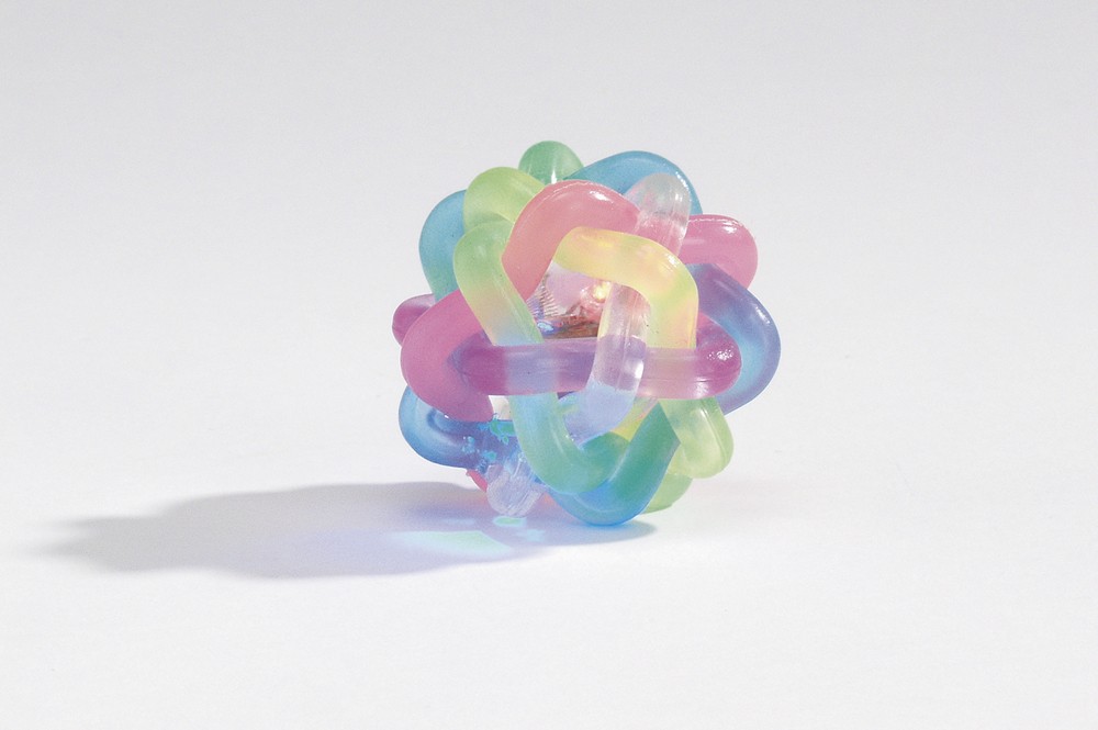 Beeztees Latex Lichtbal + knipperlicht 6 cm