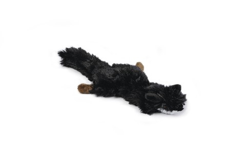 Beeztees Flatino Pluche Vos Zwart 30 cm