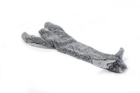 Beeztees Flatino Pluche Konijn Zwart 52 cm