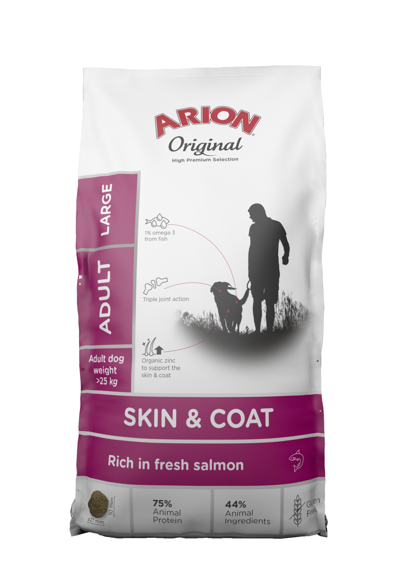 Arion hondenvoer Original Adult Large Skin & Coat 12 kg