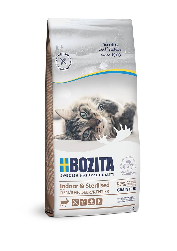 Bozita Grain Free Feline Indoor & Sterilised 2 kg