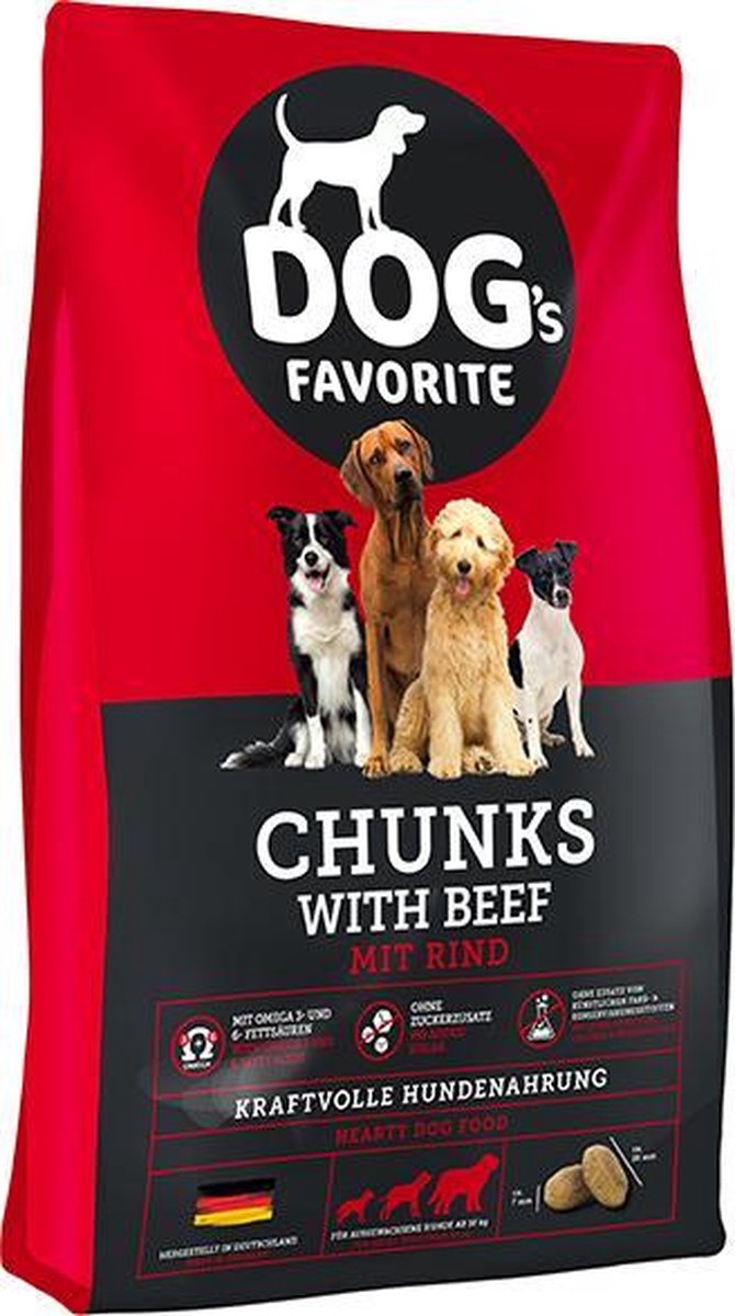 Dog's Favorite Hondenvoer Adult Beef 15 kg