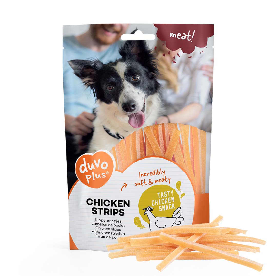 Duvo Plus Meat! Chicken Strips 80 gram