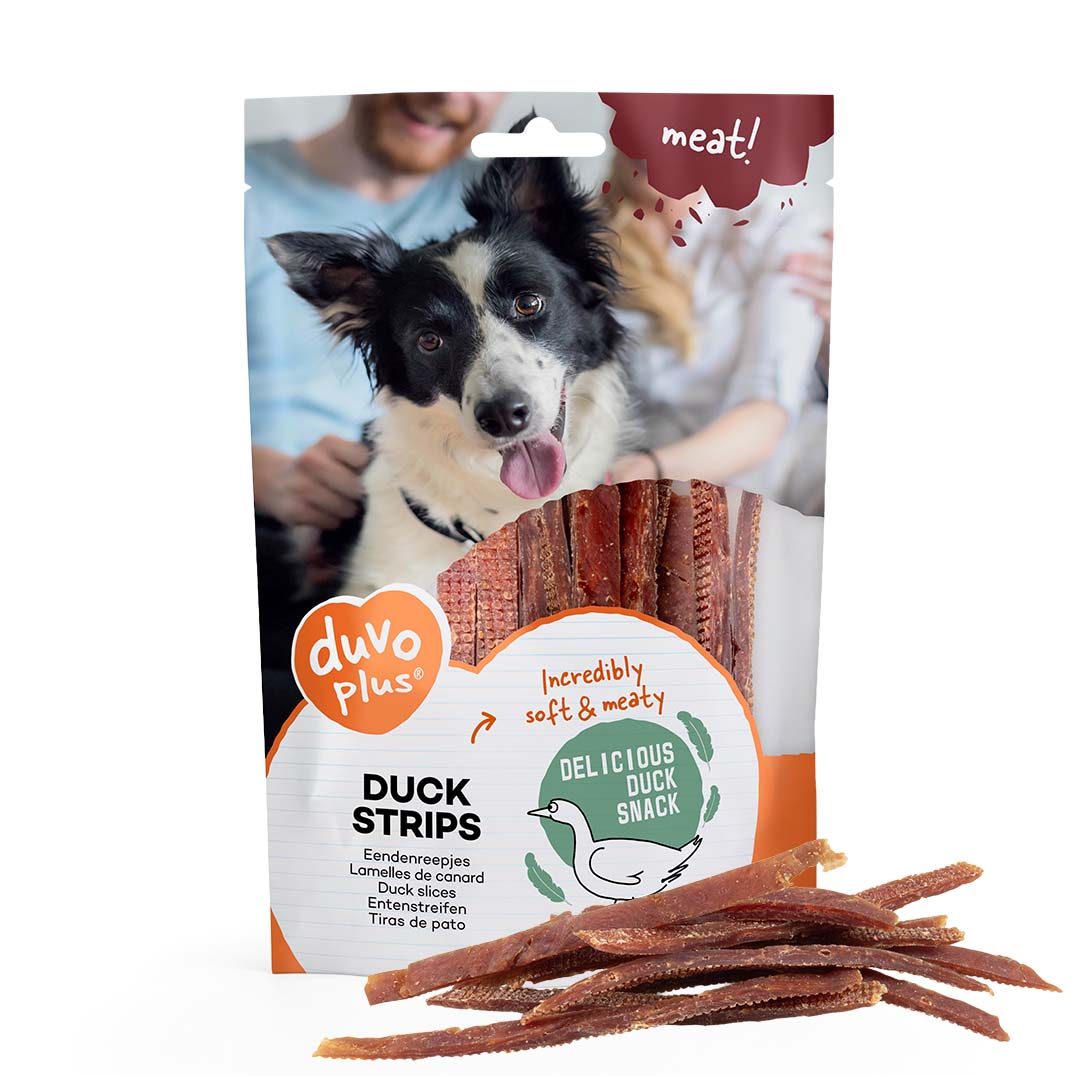 Duvo Plus Meat! Duck Strips 80 gram