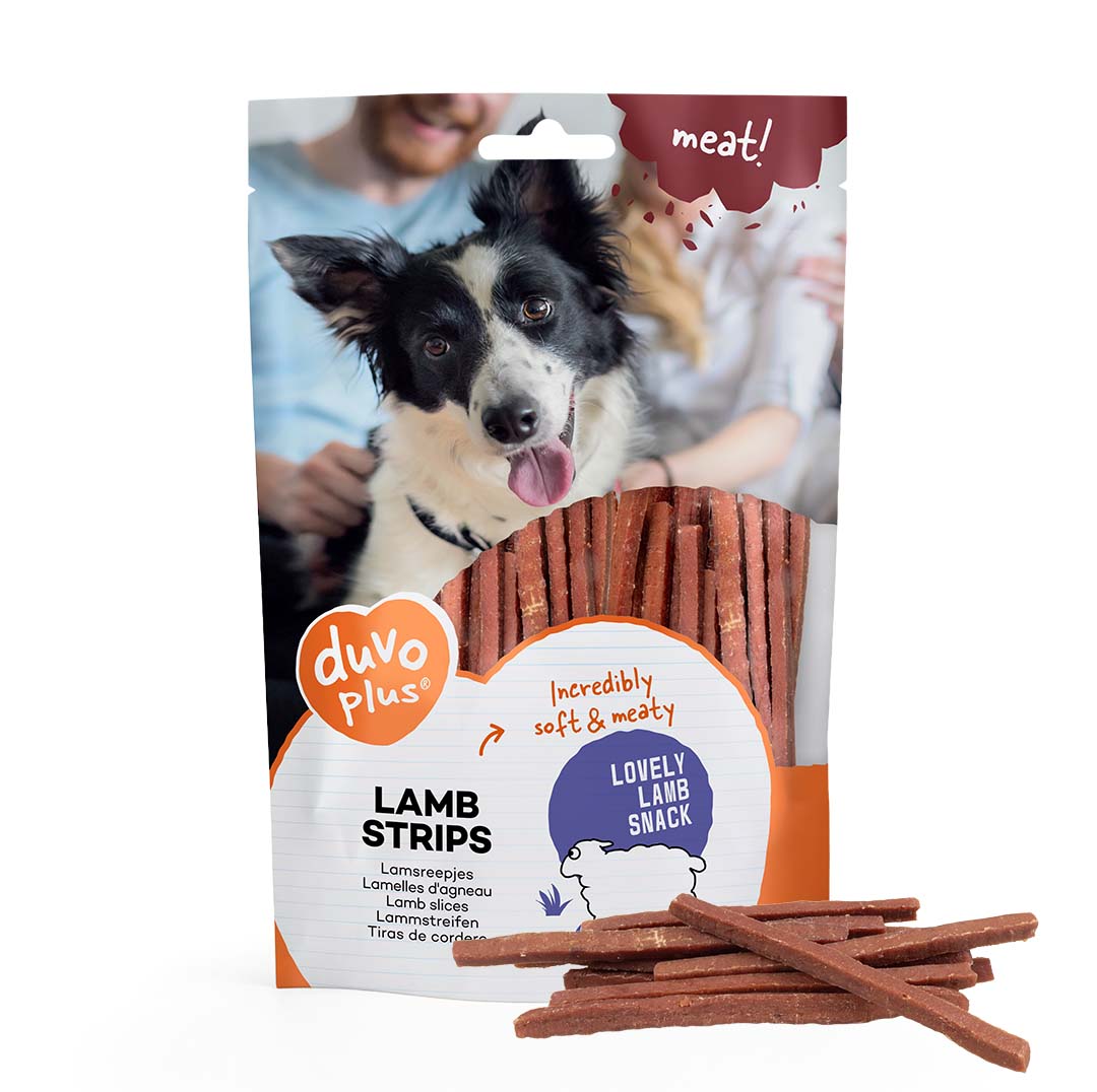 Duvo Plus Meat! Lamb Strips 80 gram