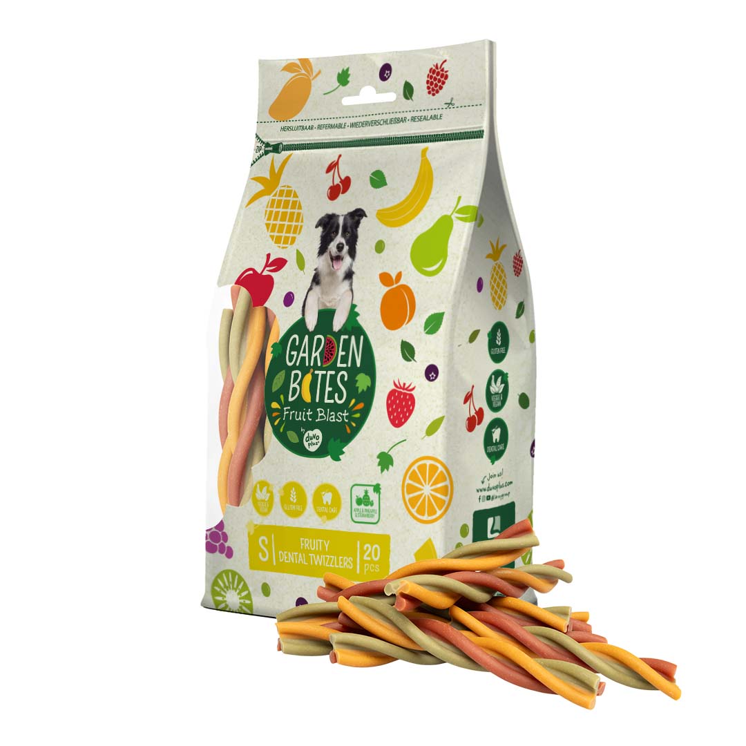 Garden Bites Fruity Dental Twizzlers S 12,5 cm 20 Stuks 300 gram