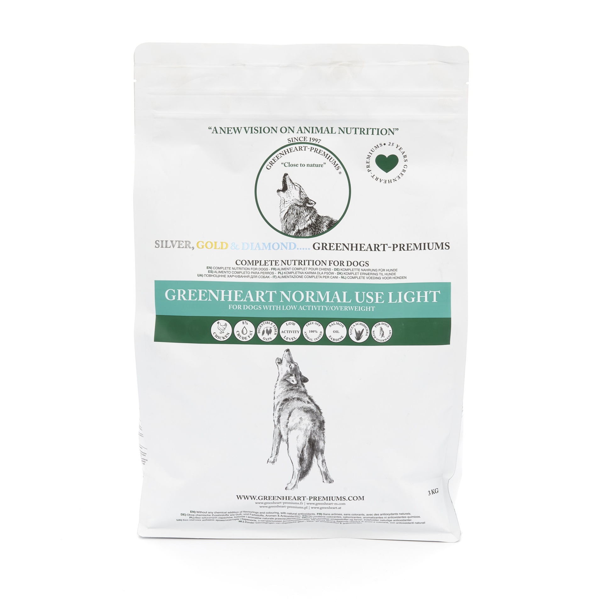 Greenheart hondenvoer Normal Use Light 3 kg