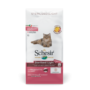 Schesir Kattenvoer Sterilized & Light Ham 10 kg