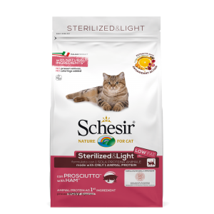 Schesir Kattenvoer Sterilized & Light Ham 400 gram