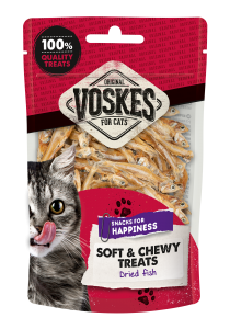 Voskes kattensnack Gedroogde Vis 60 gram