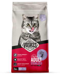 Voskes kattenvoer Adult Sterilized Kip 2 kg