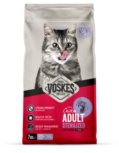 Voskes kattenvoer Adult Sterilized Kip 7 kg