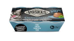 Voskes Kattenvoer Jelly Cups Tonijn&Zalm 6 x 25 gram