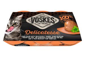 Voskes Kattenvoer Jelly Cups Tonijn, Zalm&Garnalen 6 x 25 gram