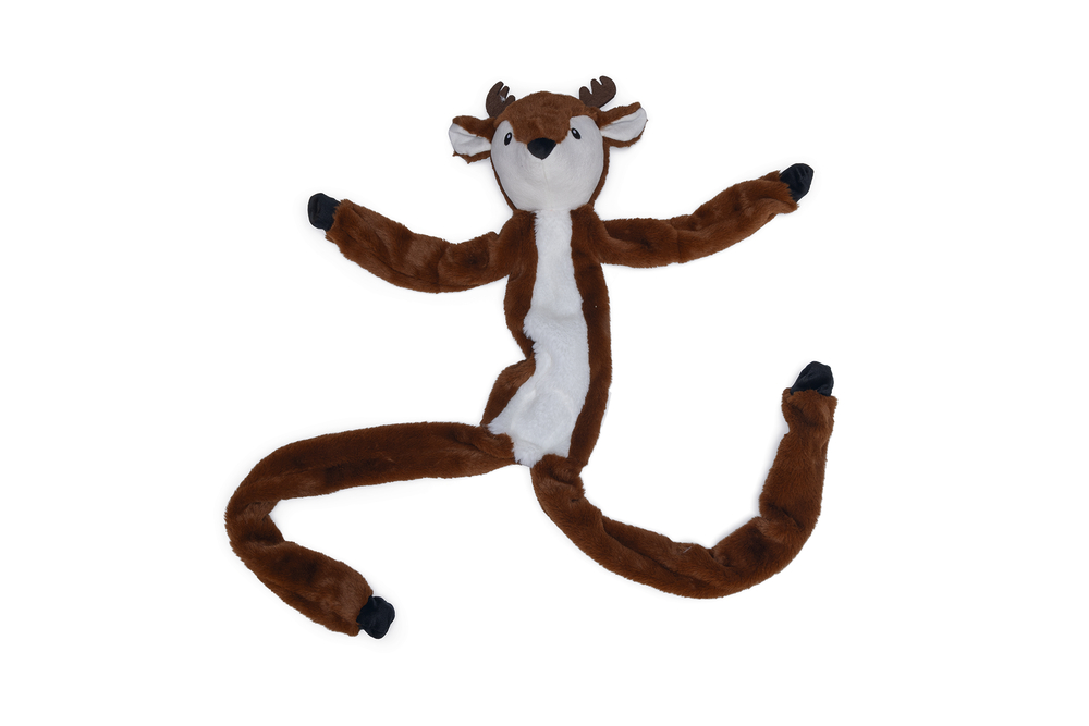 Beeztees Pluche Hondenspeeltje Rendier met Touw Bruin 100 x 14 x 12 cm