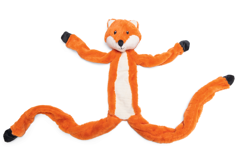 Beeztees Pluche Hondenspeeltje Vos met Touw Bruin 100 x 14 x 12 cm