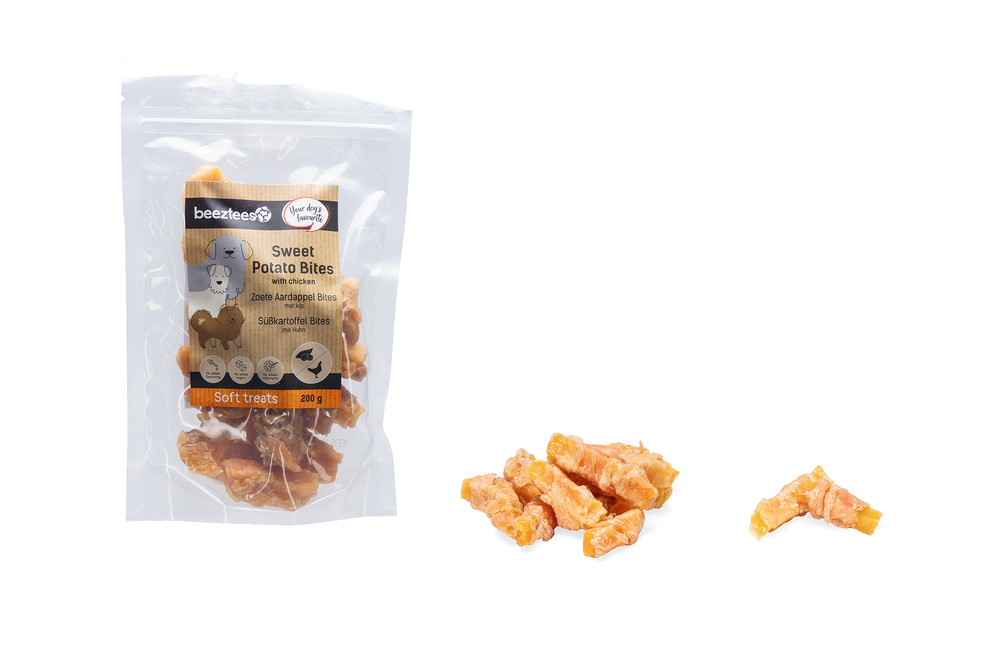 Beeztees Hondensnack Zoete Aardappel Bites met Kip 200 gram