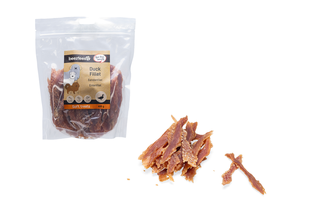 Beeztees Hondensnack Eendenfilet 400 gram