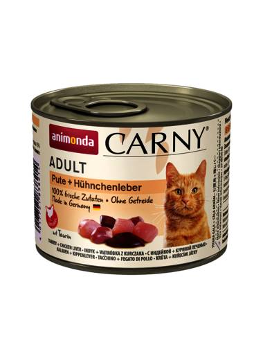 Animonda Carny Kattenvoer Kalkoen/Kippenlever 200 gram