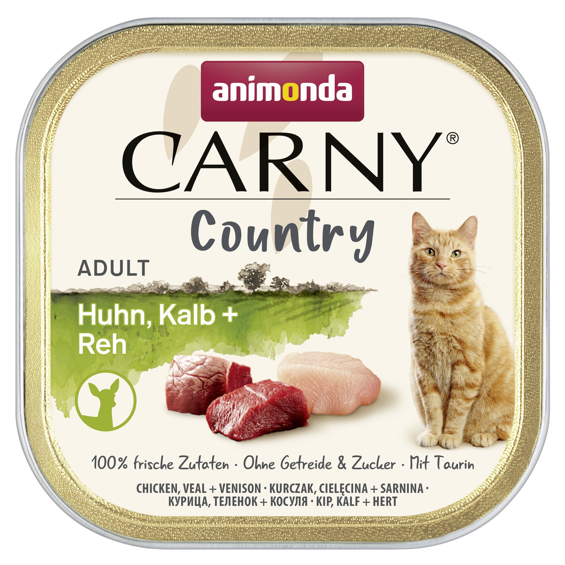 Animonda Carny Country Kattenvoer Kip/Kalf/Hert 100 gram