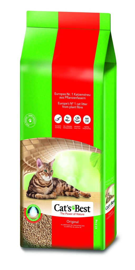 Cat’s Best Kattenbakvulling Original 40 Liter 17,2 kg