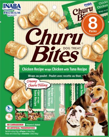 Inaba Dog Bites Chicken Recipe Wraps Chicken & Tuna Recipe 8 x 12 gram