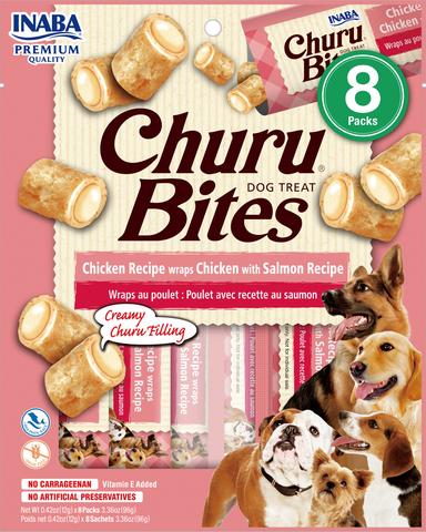 Inaba Dog Bites Chicken Recipe Wraps Chicken & Salmon Recipe 8 x 12 gram