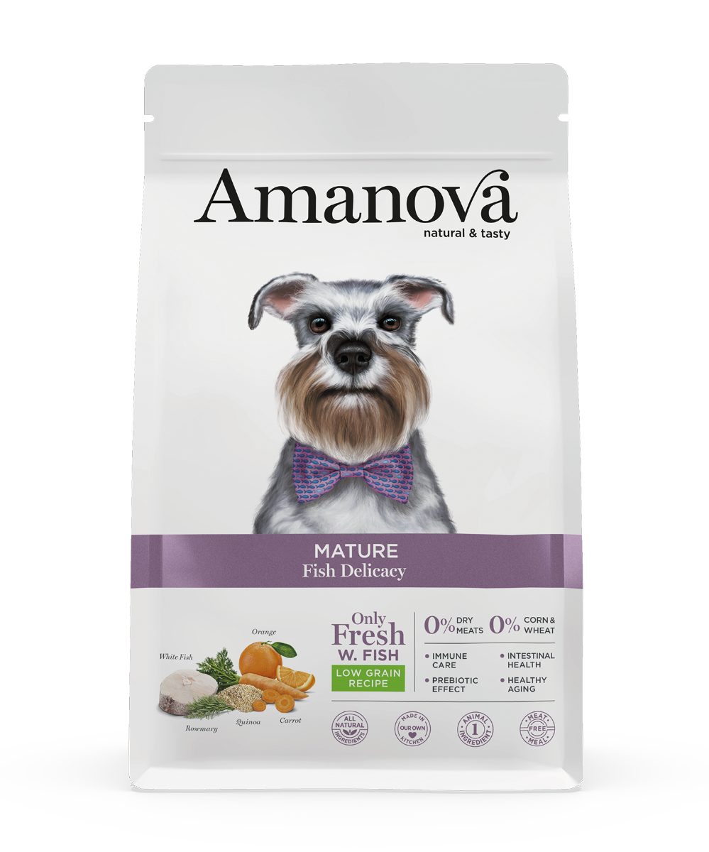 Amanova Dog Mature Delicacy White Fish Low Grain 10 kg