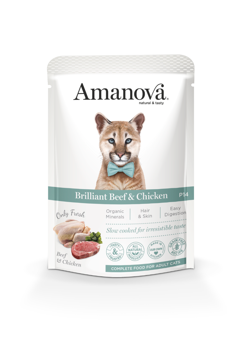 Amanova Cat Adult Brilliant Beef&Chicken Grain Free 85 gram