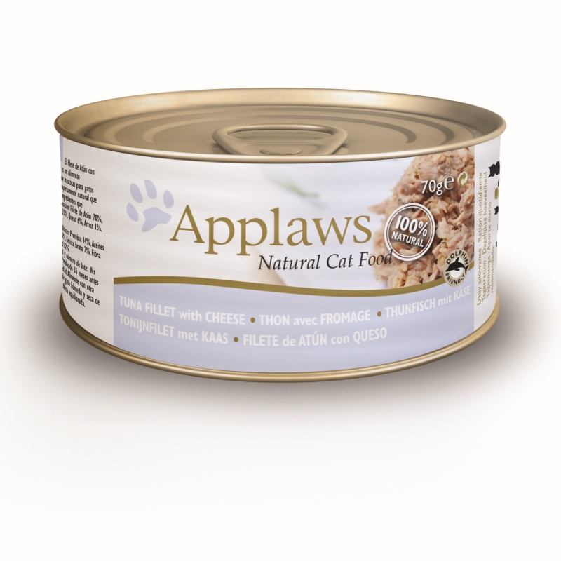 Applaws natvoer Cat Tuna Fillet&Cheese 70 gram