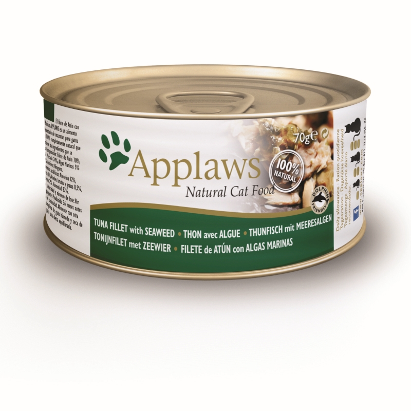 Applaws natvoer Cat Tuna Fillet&Seaweed 70 gram