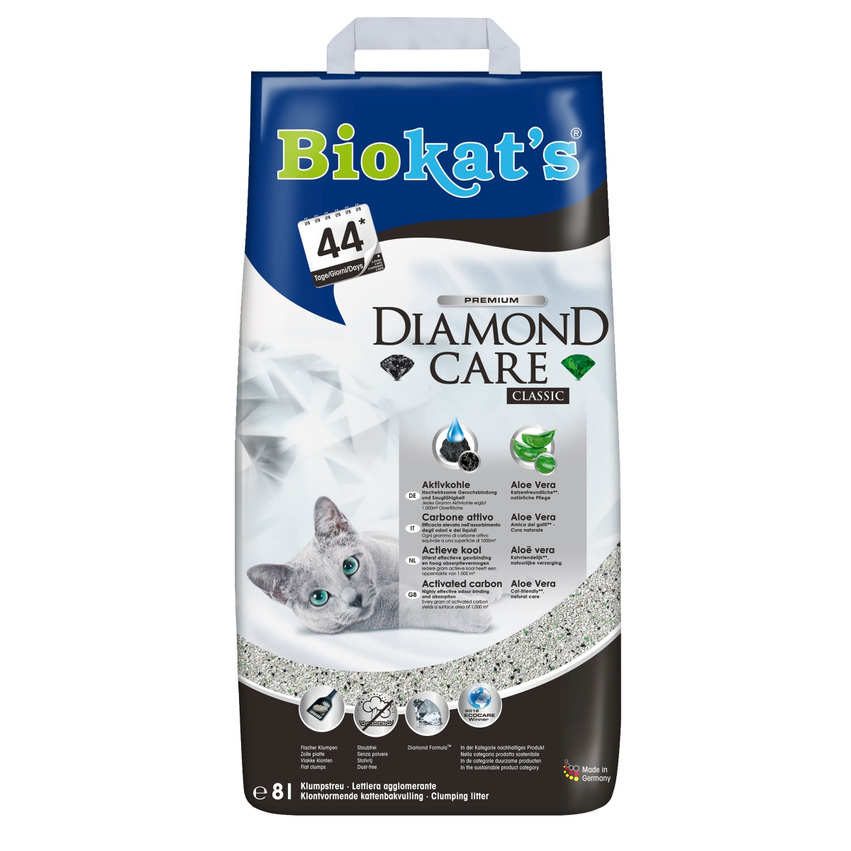 Biokat Diamond Care Classic kattenbakvulling 8 Liter