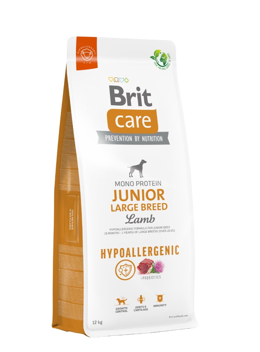 Brit Care Hypoallergenic Junior Large Breed Lamb & Rice 12 kg