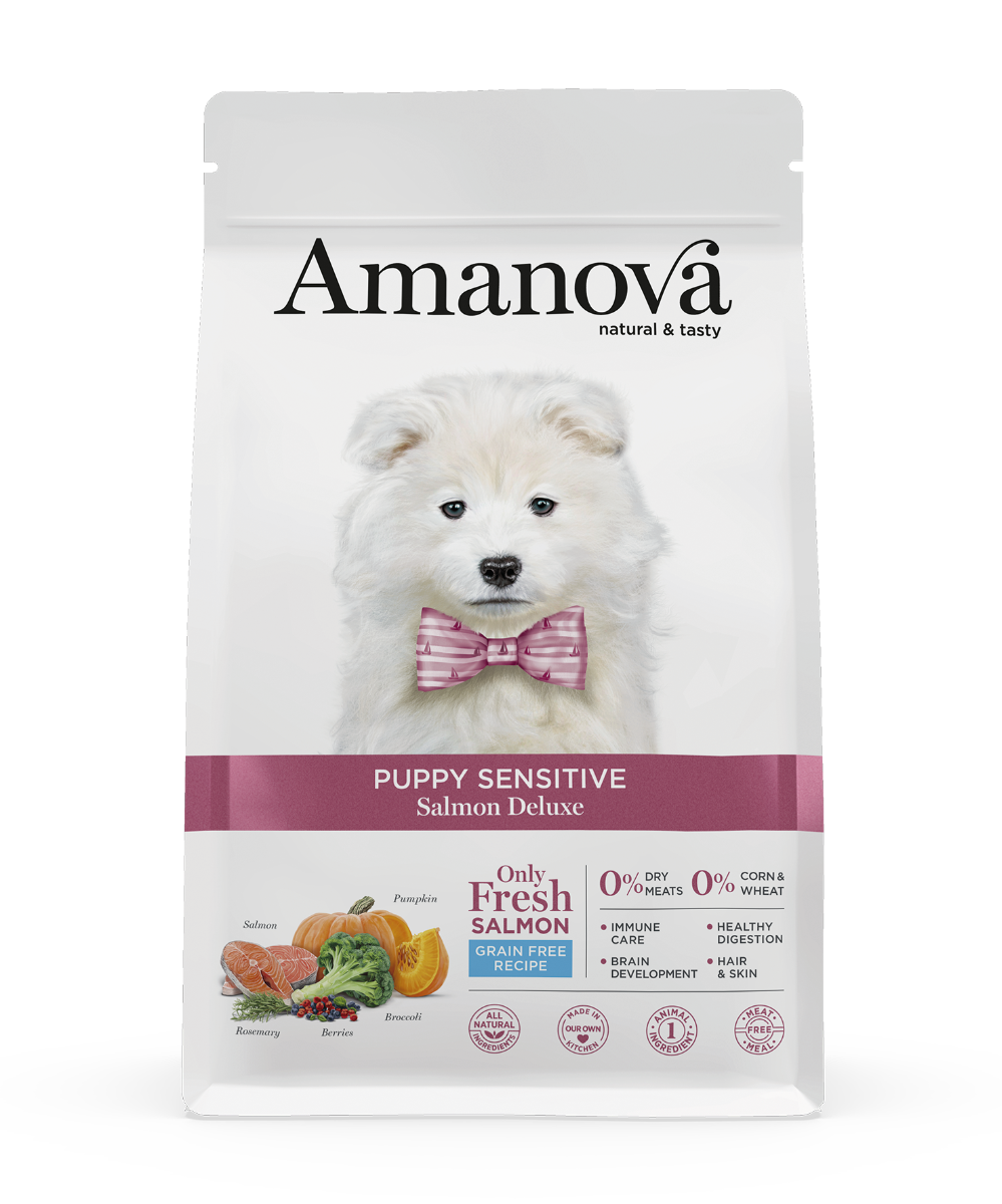 Amanova Dog Puppy Sensitive Salmon DeLuxe Grain Free 2 kg