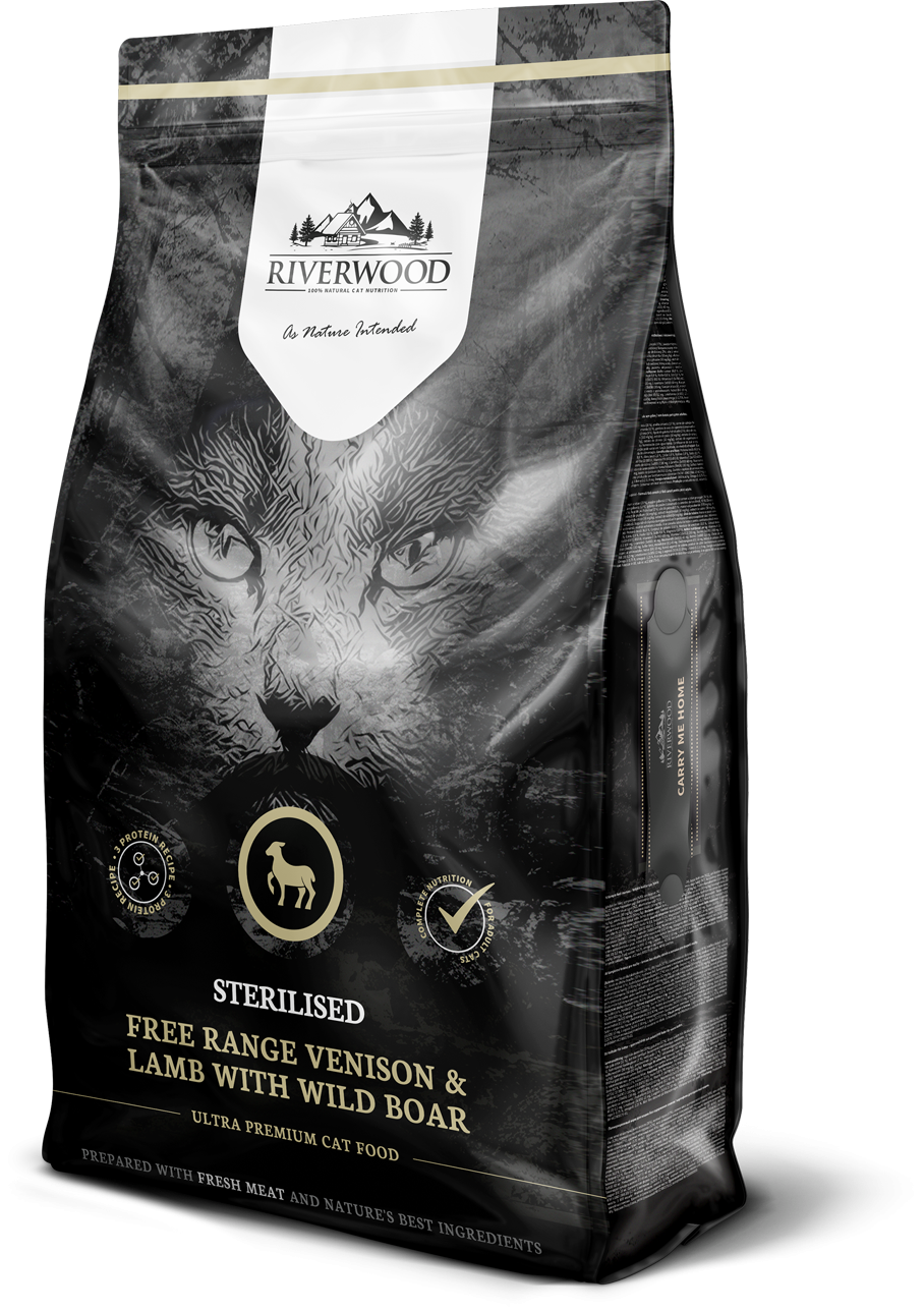 Riverwood Cat Sterilised Venison, Lamb with Wild Boar 6 kg