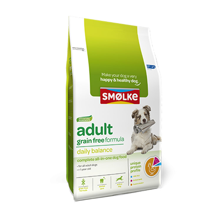Glutenvrij hondenvoer van Smølke